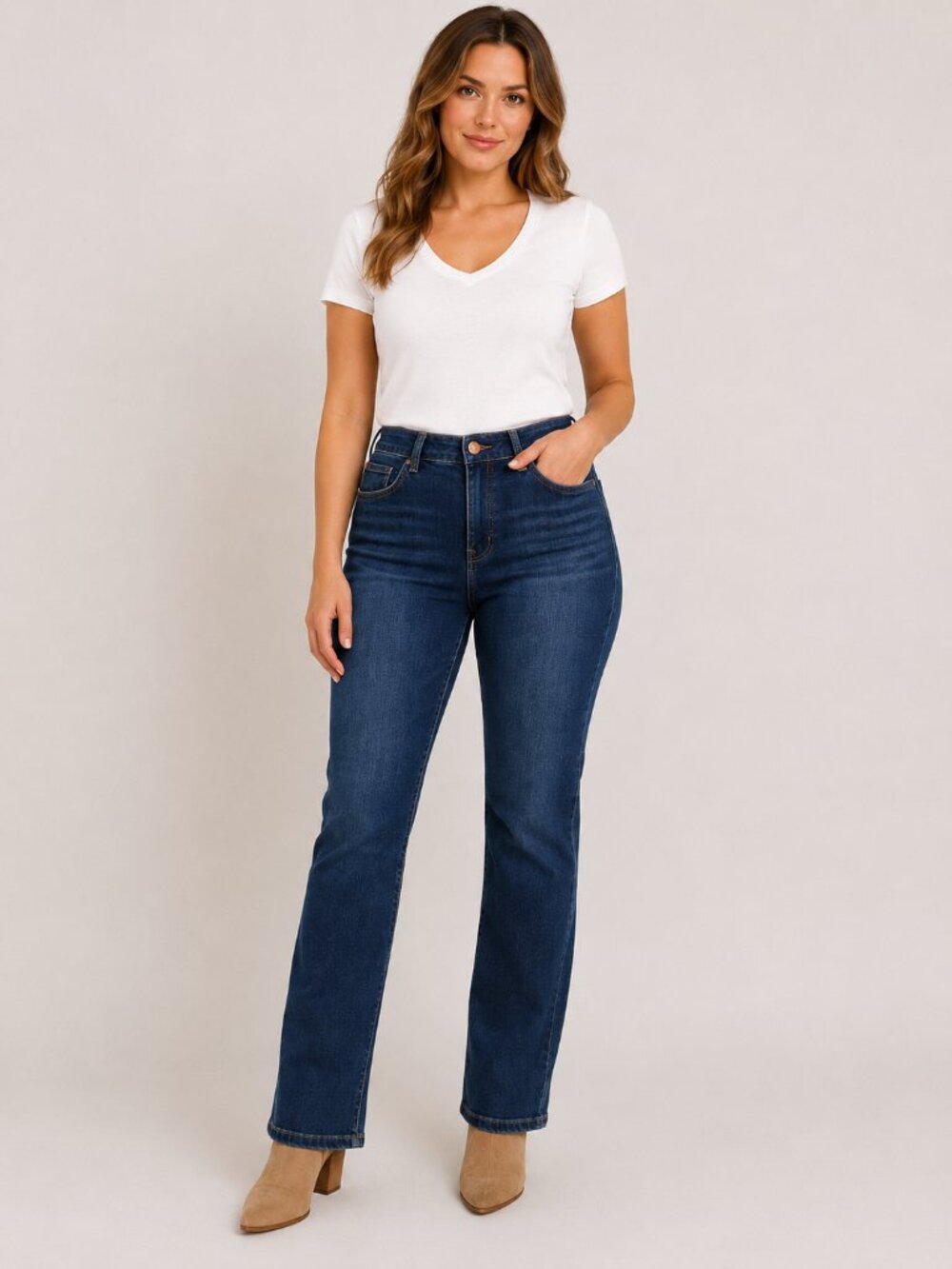 maurices EVERflex High-Rise Curvy Jeans Women’s Size 6 Dark Wash